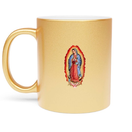 Our Lady Of Guadalupe Virgin Mary Metallic Mugs
