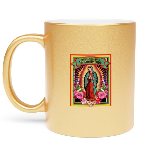 Our Lady Of Guadalupe Virgin Mary Metallic Mugs