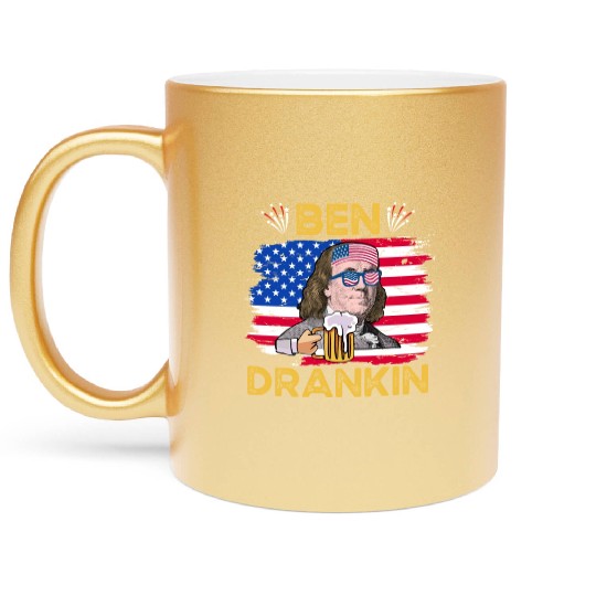 Ben Drankin US President Independence Day Metallic Mugs