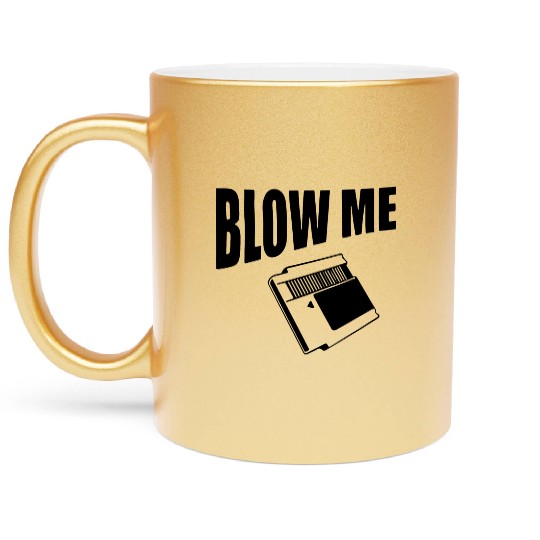 Blow Me Video Game Metallic Mugs