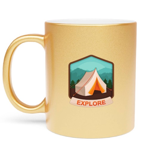 Gone Camping Metallic Mugs