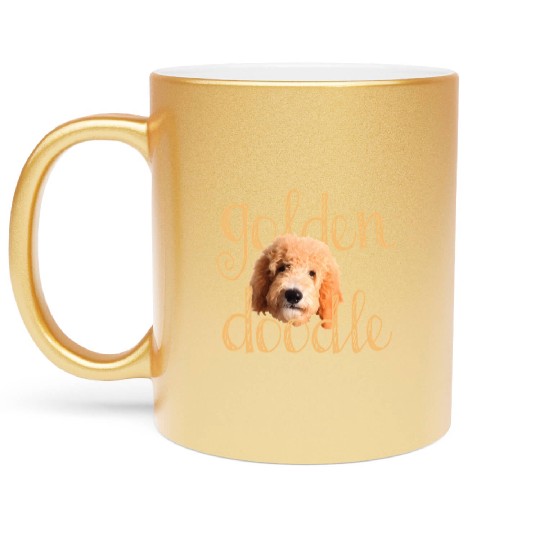 Goldendoodle Metallic Mugs
