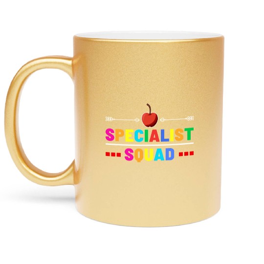 Specialist Squad Teacher Team Back To School cool Metallic Mugs