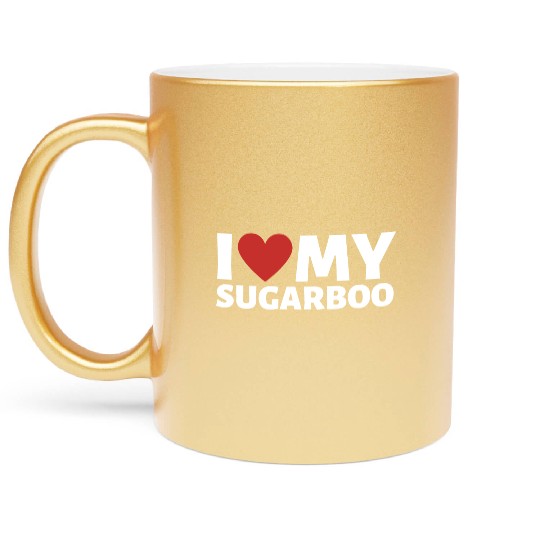I love My sugarboo - I love my gf Metallic Mugs