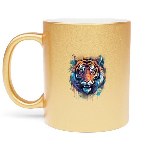 Tiger Design for a Tiger lovers Metallic Mugs