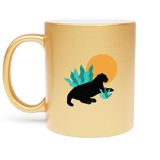 Sunday Chillout With Black Panther Metallic Mugs