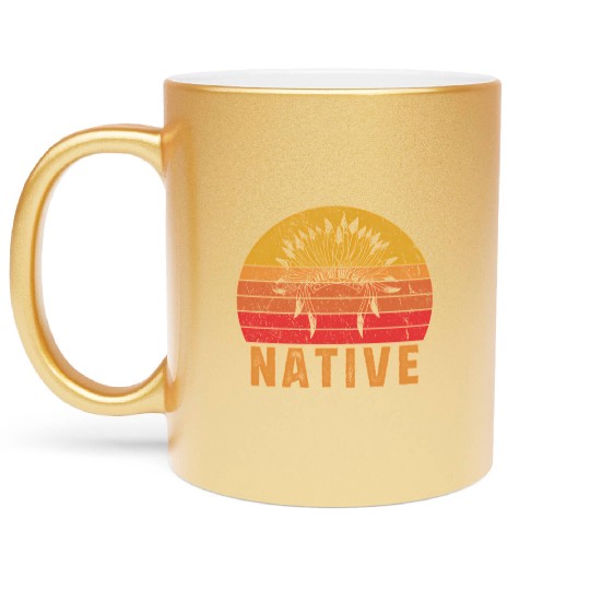 Native American Pride Native Indian Metallic Mugs