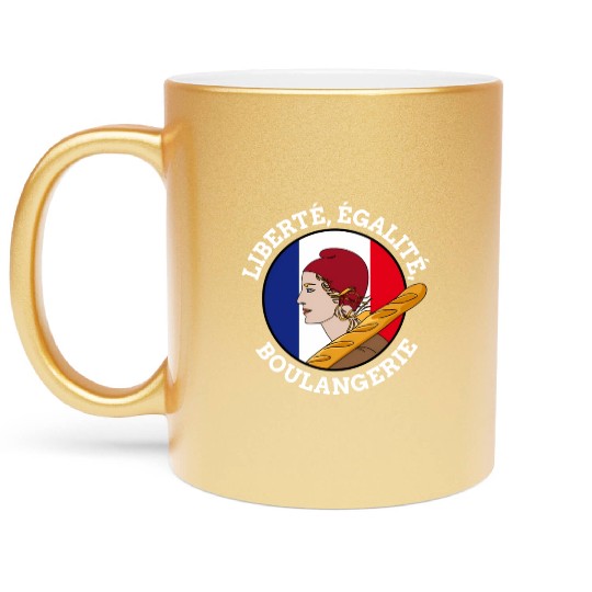 Bastille Day Marianne Of France French Revolution Metallic Mugs