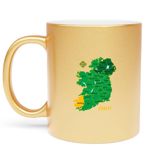 Kerry Ireland County Irish Travel Metallic Mugs