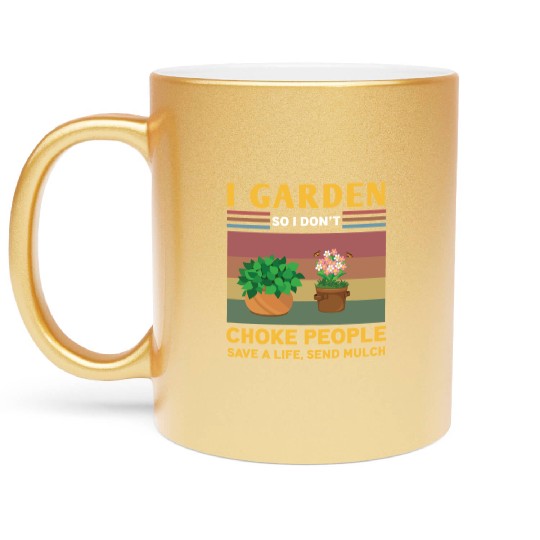 Garden in bold Metallic Mugs