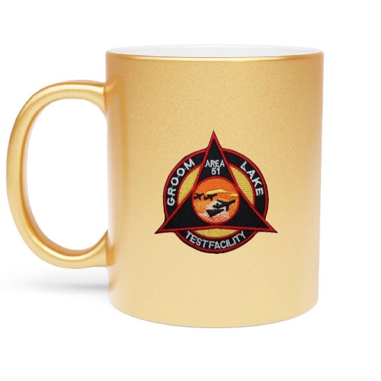 Area 51 Groom Lake Testing Metallic Mugs