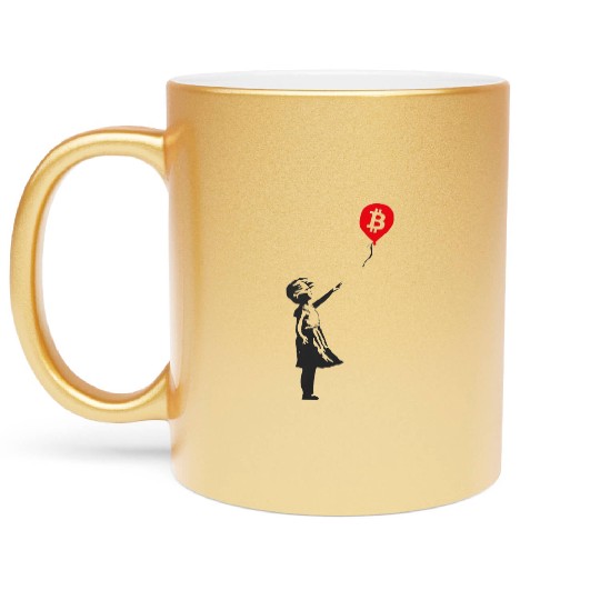 Bitcoin Coin-Crypto GIRL Metallic Mugs