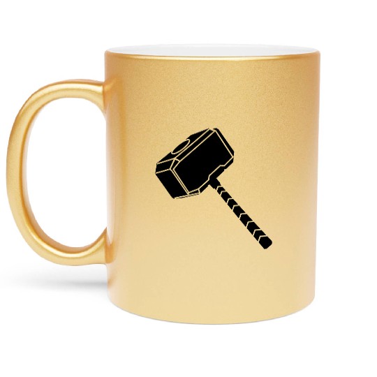Thor hammer Metallic Mugs