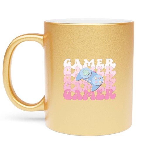 Gamer, Happy Game Day Metallic Mugs