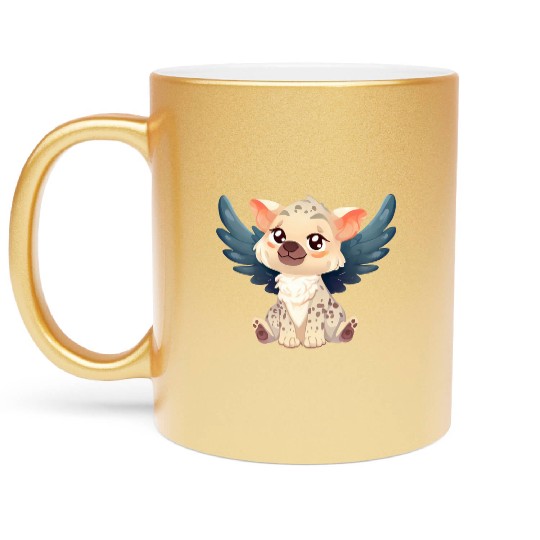 Kawaii Hyena Angel - Sweet Flight through the Metallic Mugs