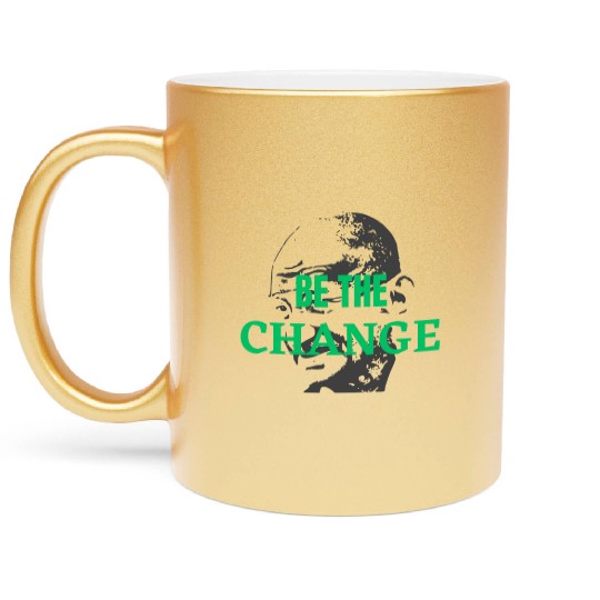 "Be the Change Metallic Mugs: Inspire and Empower"