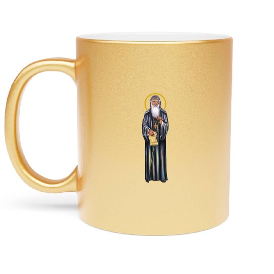 St. Moses the black. Martyr of Coptic church. Metallic Mugs