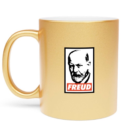 Sigmund Freud Metallic Mugs