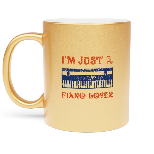 Piano Lover Metallic Mugs