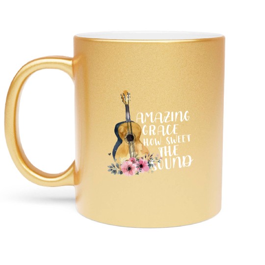 Amazing Grace How Sweet The Sound Metallic Mugs