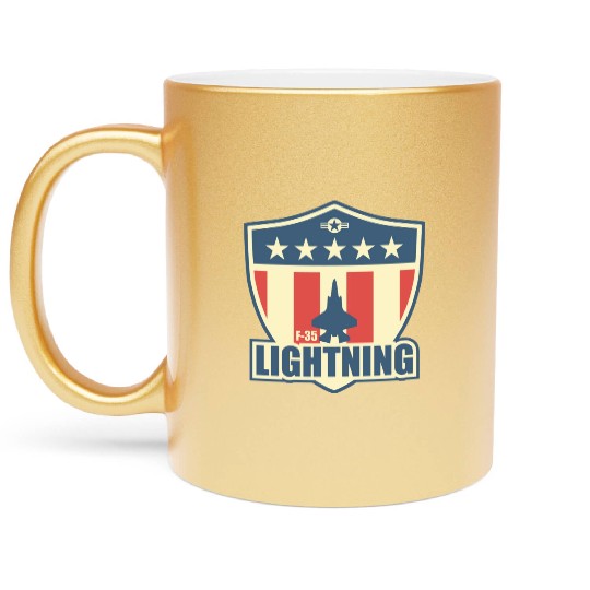 F35 Lightning boy Copy Copy Metallic Mugs
