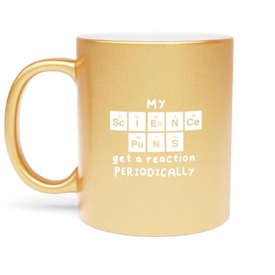 Science Puns Metallic Mugs