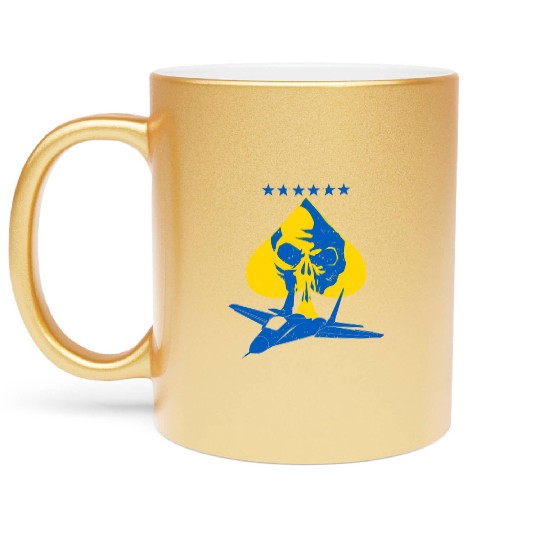 The Ghost Of Kyiv Kiev Ukraine Ace Fighter Pilot Metallic Mugs