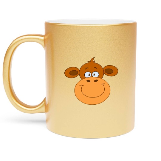 Monkey Face Metallic Mugs