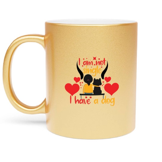 Love Dog Metallic Mugs