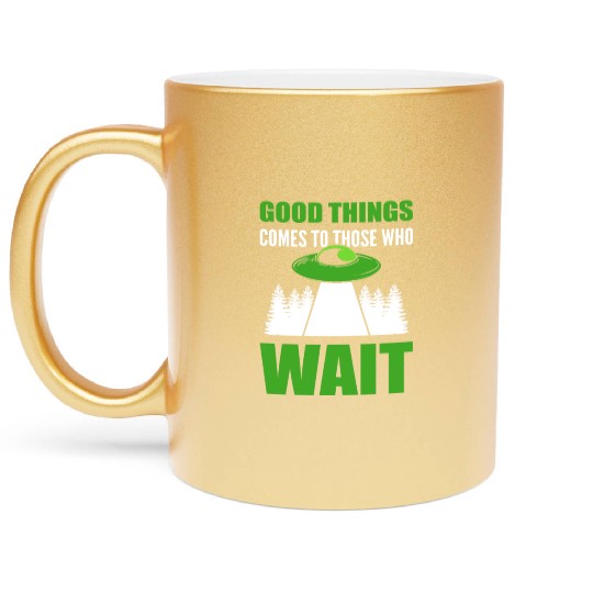 Those Who Wait Hopeful Person Gift Metallic Mugs