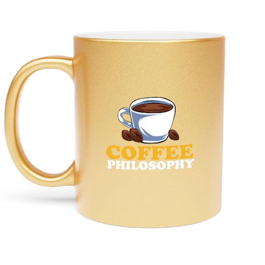 Coffee Philosophy Teacher Poetry Science Coffee Metallic Mugs