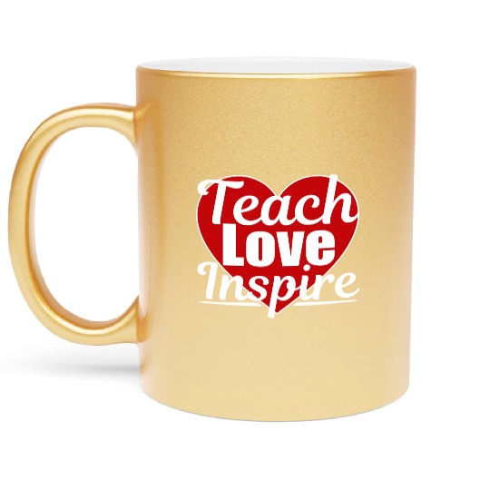 Teacher teacher teaching student aesthetic Metallic Mugs