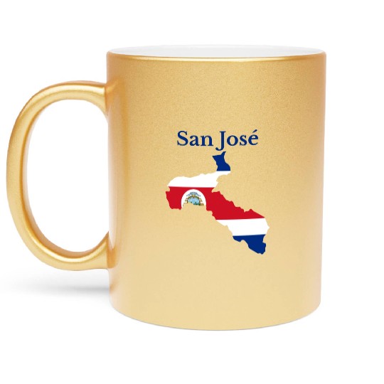 San Jose Province Costa Rica Metallic Mugs