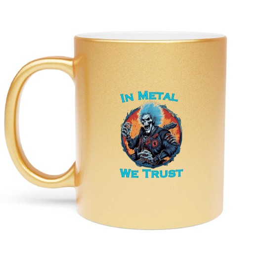 Embrace the power and passion of heavy metal with Metallic Mugs