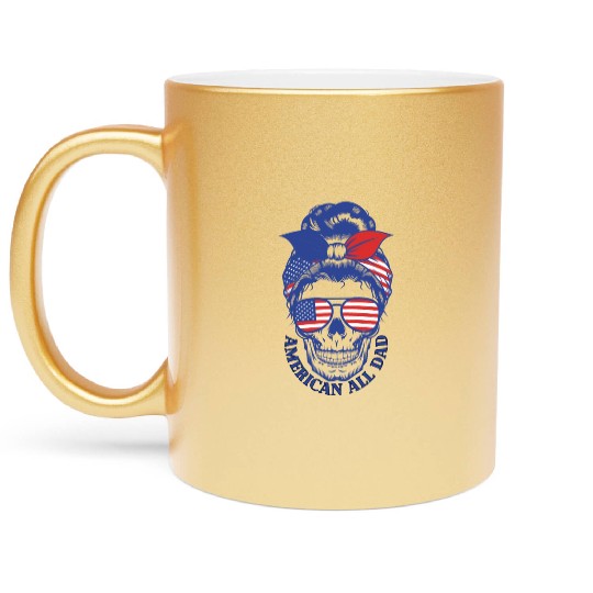 American Dad Metallic Mugs, Retro American Dad Metallic Mugs,
