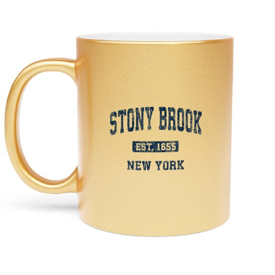 Stony Brook New York Ny Athletic Sports Metallic Mugs