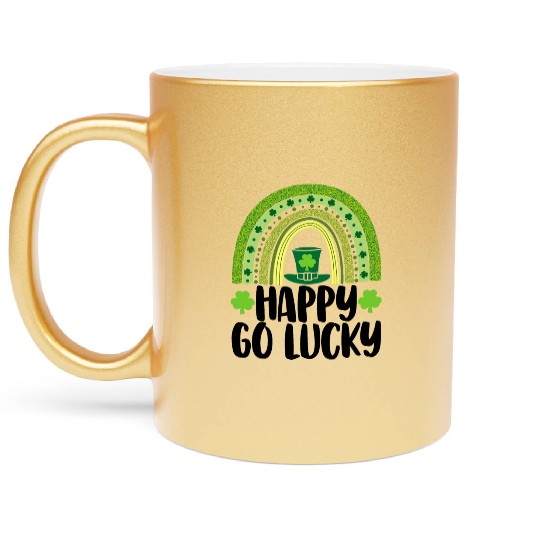 Happy Go Lucky Metallic Mugs
