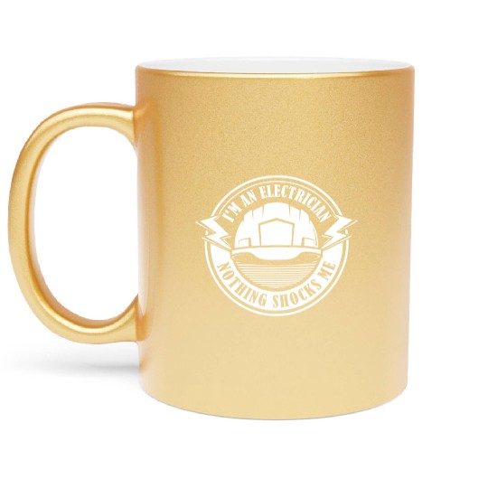 Electrician Construction Electrician Metallic Mugs