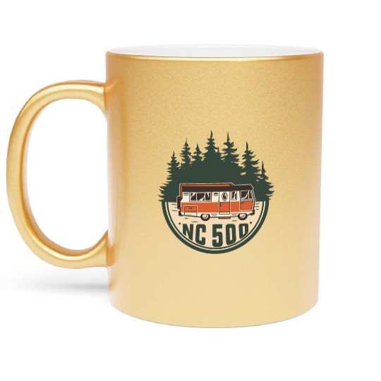 The north coast scotland - NC 500 route Metallic Mugs