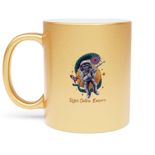 Rebel Outlaw Empire - Rebel Monkey Metallic Mugs