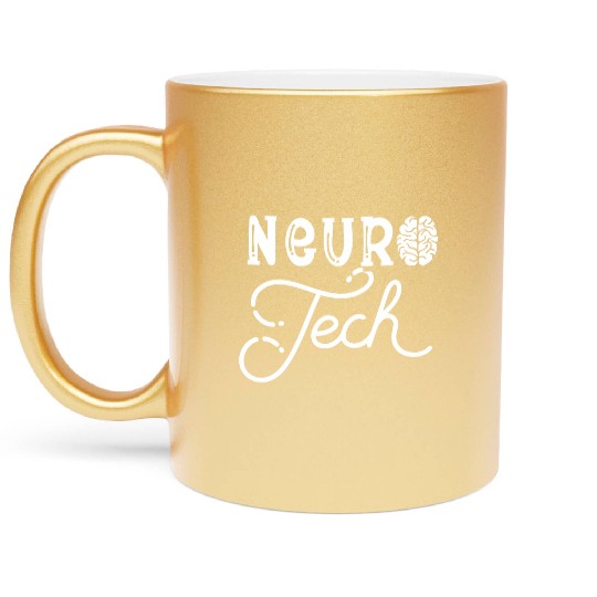 Neuro Tech Neurology Nursing Medical Neuro Science Metallic Mugs