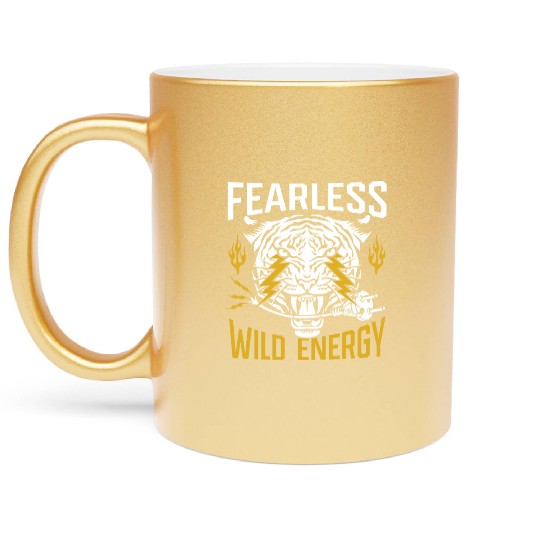 Fearless. Wild energy. Metallic Mugs