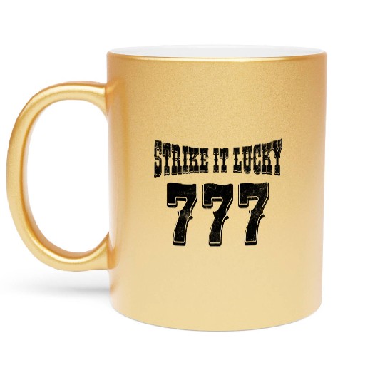 Strike It Lucky Lucky Numbers Lucky Game Day For Metallic Mugs