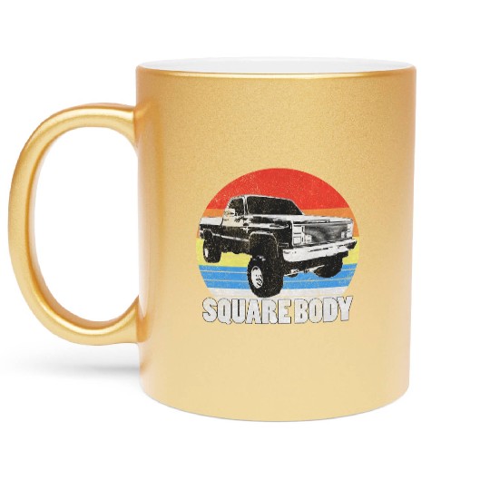 Lifted Square Body Truck Squarebody Metallic Mugs