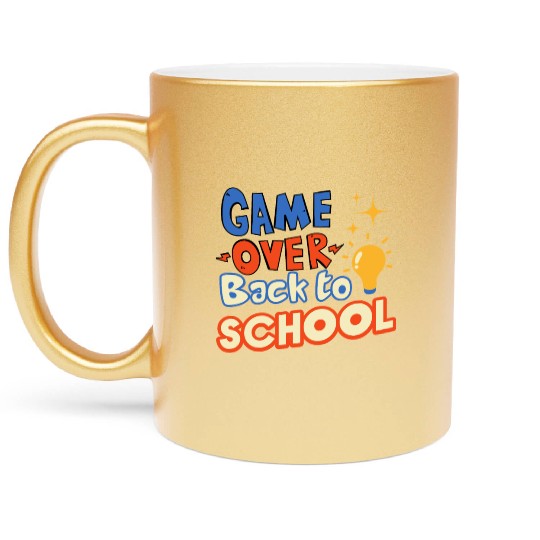 Game Over Back to School Metallic Mugs