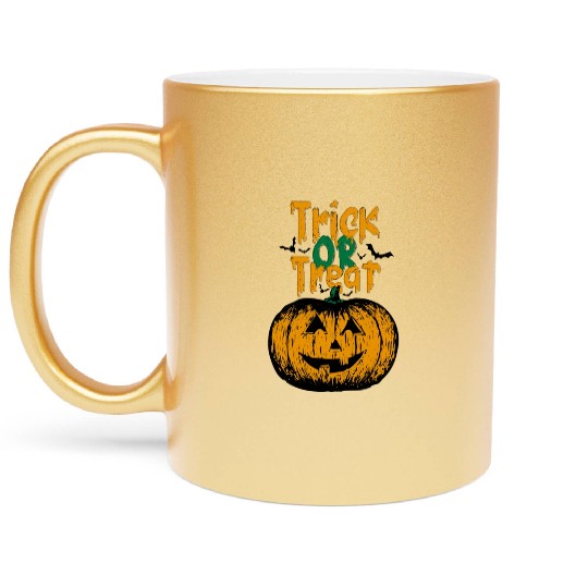 trick or treat Metallic Mugs