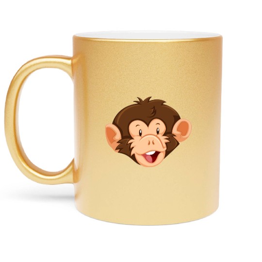 Monkey face Metallic Mugs