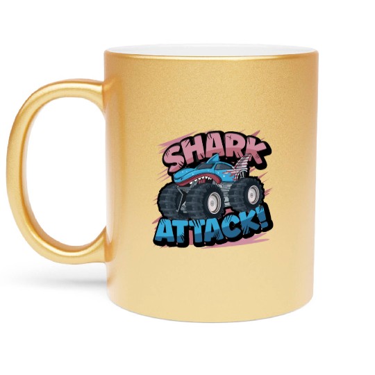 Monster Truck Shark Attack Week 2023 Metallic Mugs