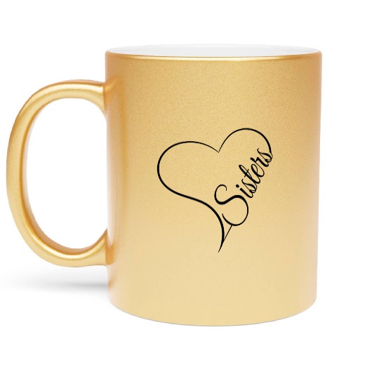 I Love My Sister Metallic Mugs