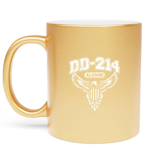 Dd 214 Alumni Military Veteran With Usa Eagle Metallic Mugs